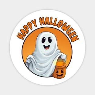 Happy Halloween Cute Ghost Magnet